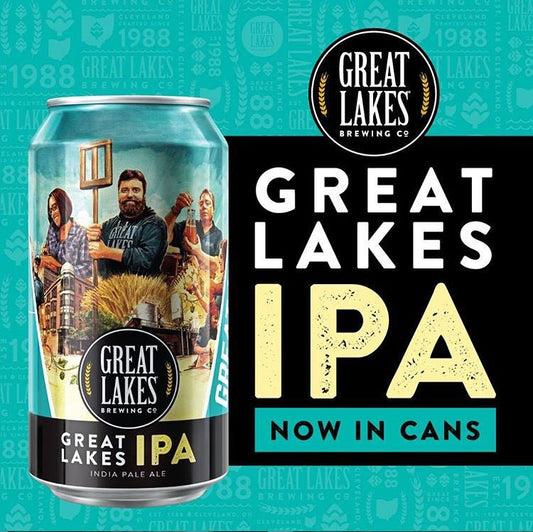 GREAT LAKES IPA BRIGHT & CRISP 6 PACK CANS