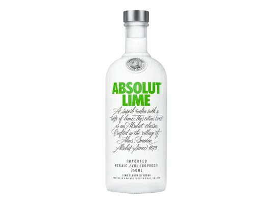 Absolut Lime Flavored Vodka 750ml