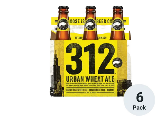 Goose Island 312 Urban Wheat Ale Beer 12-Oz Bottle 6-Pack