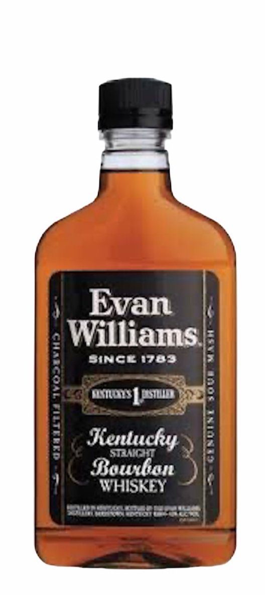 Evan Williams Black Label Kentucky Straight Bourbon Whiskey 375ml