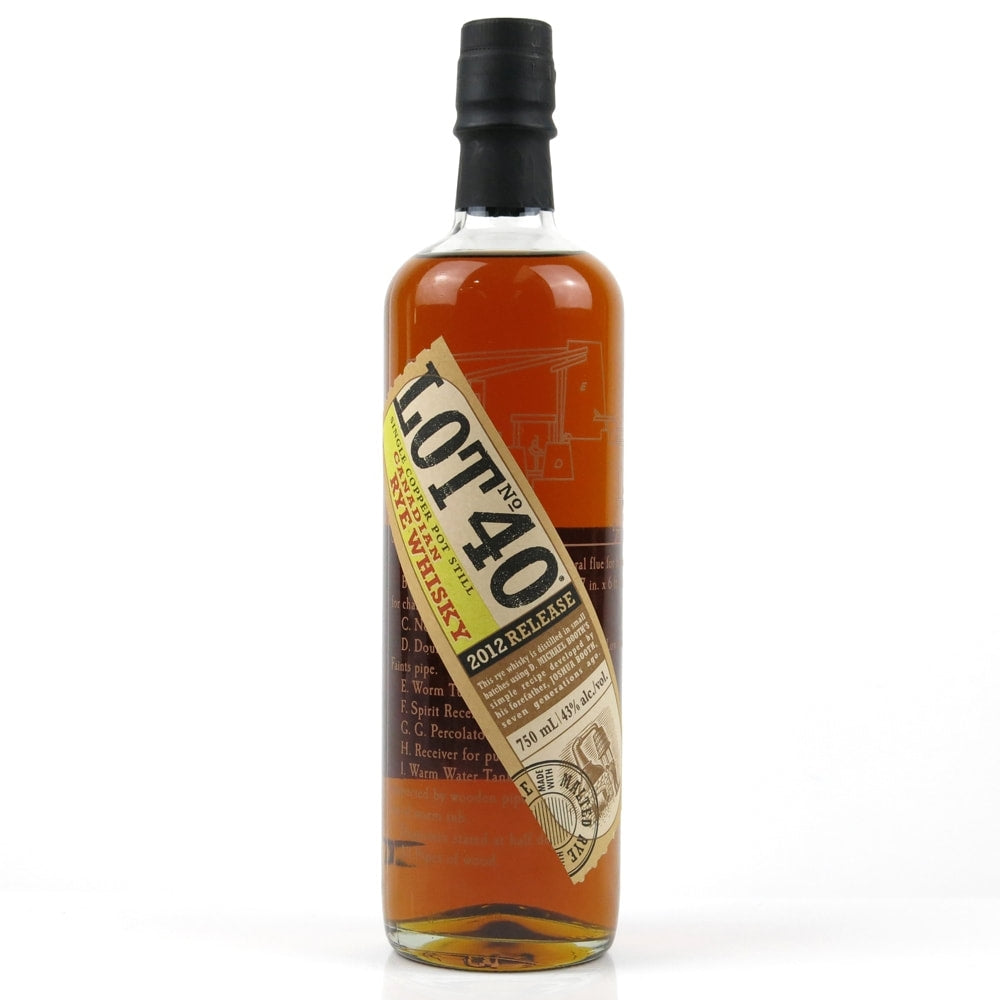 Lot No.40 Single Copper Pot Canadian Rye Whisky 750ml