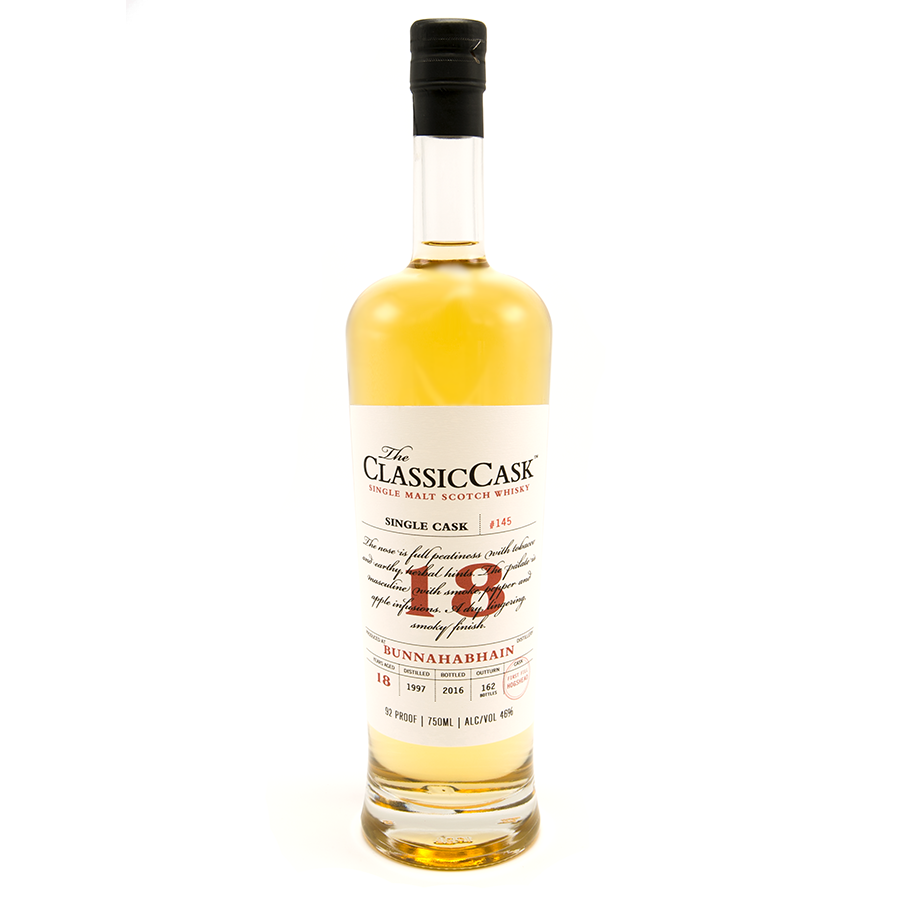 The Classic Cask Bunnahabhain 18 Year Old Single Malt Scotch Whisky 750 ML