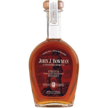 John Bowman Pioneer Spirit Single Barrel Straight Bourbon Whiskey 750ml