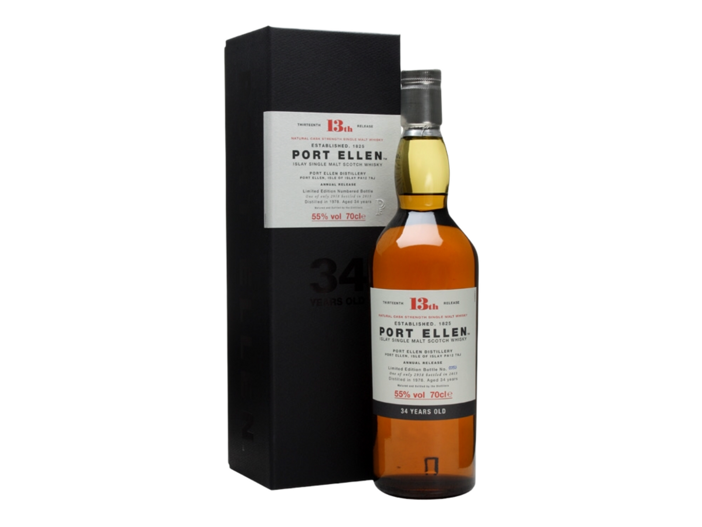 Port Ellen 13th Release Cask Strength 34 Year Old Single Malt Scotch Whisky 750 ml