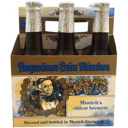 AUGUSTINER BRAU EDELSTOFF EXPORTS 6 PACK BOTTLES