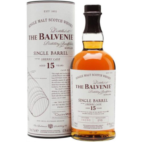 The Balvenie Single Barrel 15 Year Old Single Malt Scotch Whisky 750 ML