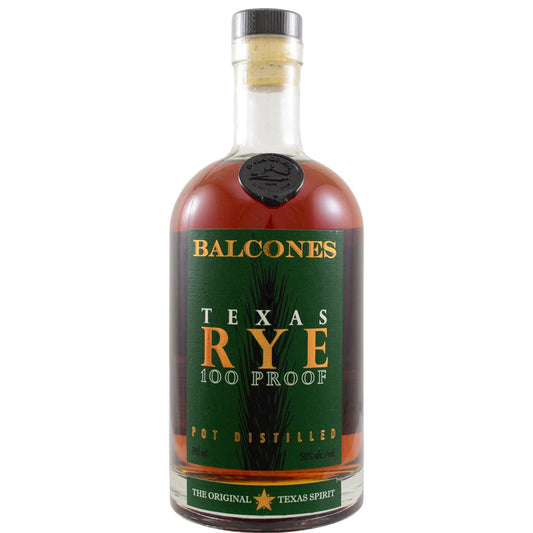BALCONES TEXAS RYE 100 PROOF 750 ML