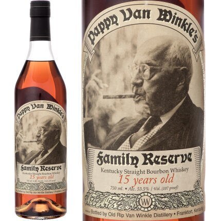Old Rip Van Winkle Pappy Van Winkle's Family Reserve 15 Year Old Kentucky Straight Bourbon Whiskey 750 ML