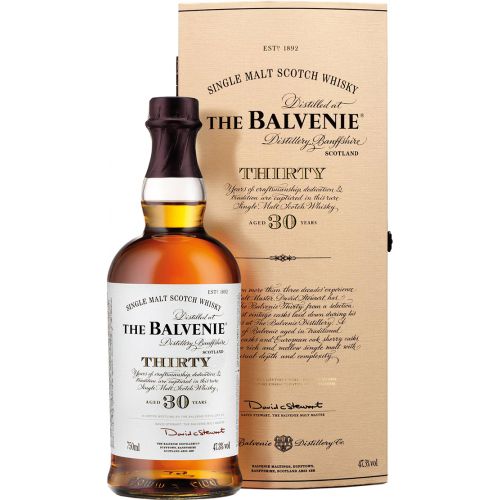 THE BALVENIE 30 YEAR CASK STRENGTH SINGLE MALT WHISKY 750 ML