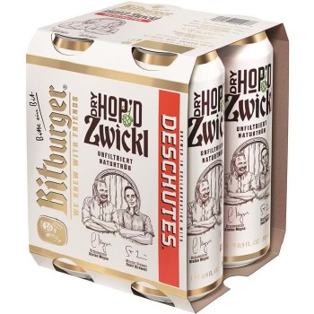 Bitburger - Deschutes Dry Hop'd Zwickl Beer 4-Pack