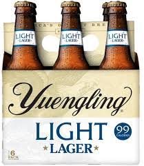 YUENGLING LIGHT LARGER 6 PK  12 OZ BOTTLE 6 PACK BOTTLES