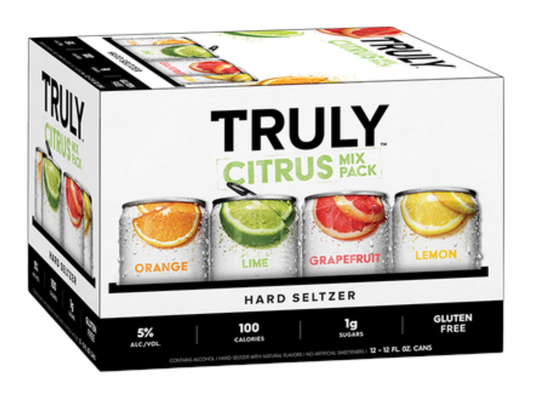 Truly Citrus Hard Seltzer Mix Variety 12-Oz Can 12-Pack