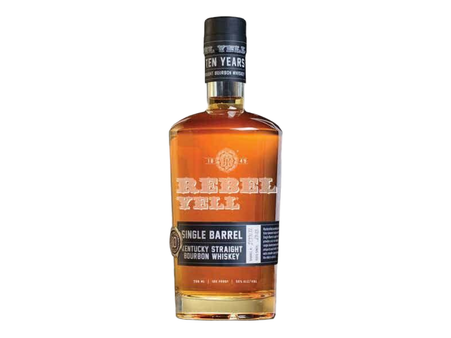 Rebel Yell Single Barrel 10 Year Old Kentucky Straight Bourbon Whiskey 750 ml