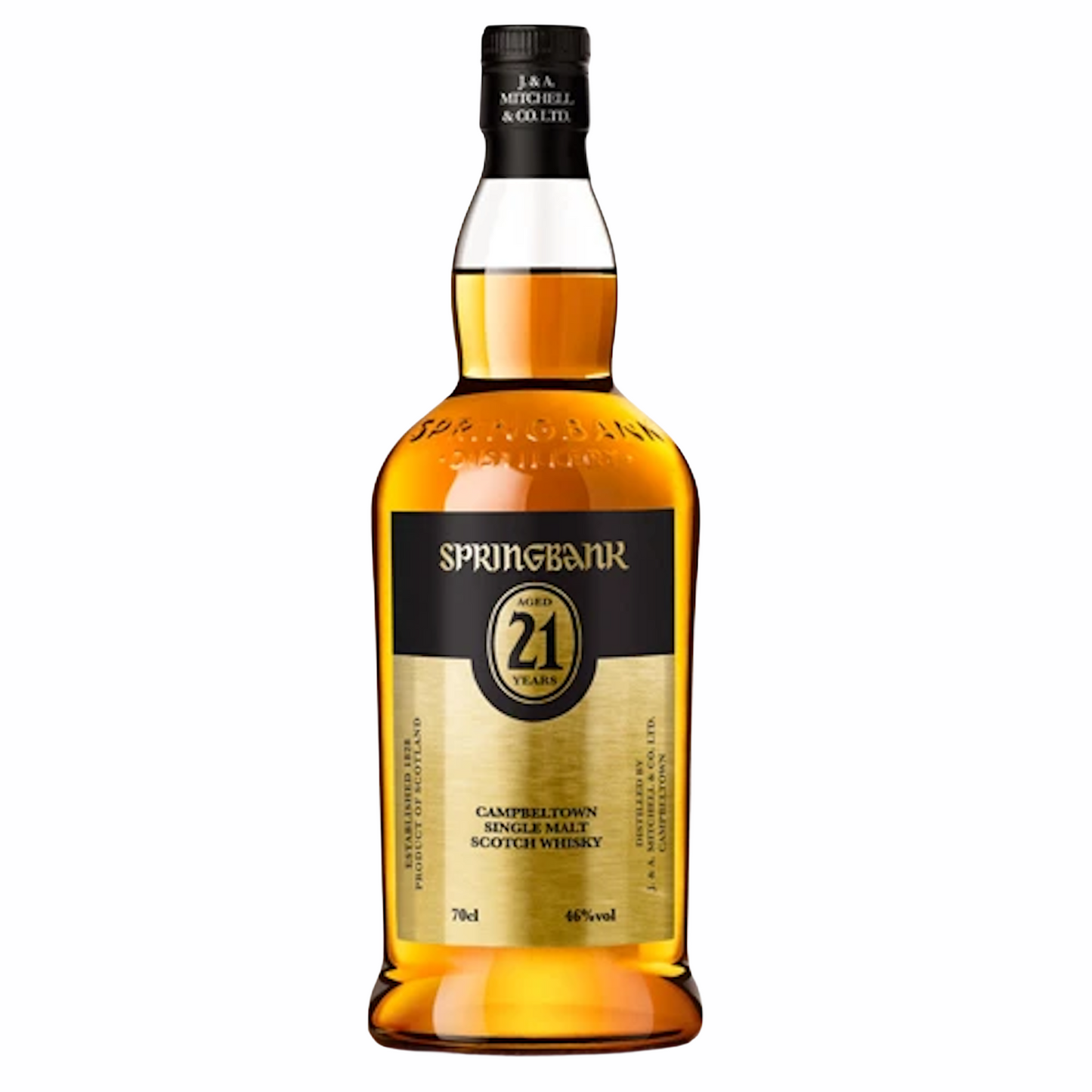 SPRINGBANK 21 YEARS CAMPBELTOWN WHISKEY 750 ML