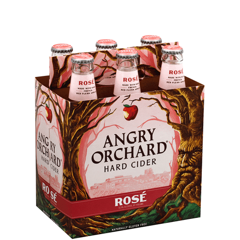 Angry Orchard Rose Hard Cider 12-Oz Bottle 6-Pack